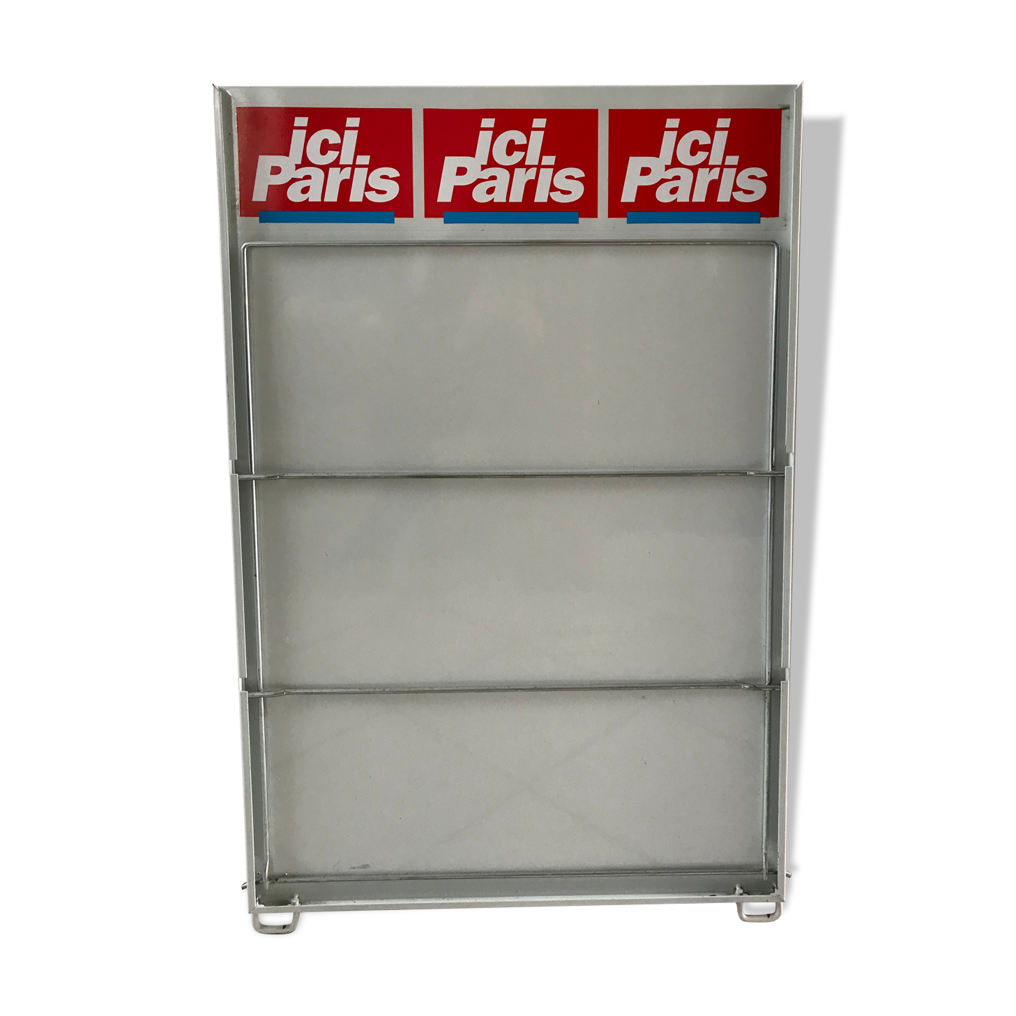 Poster holder, day holder "ICI PARIS" professional 60s vintage
