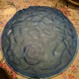 Art Deco ceiling light in pressed glass signed Degué – Ø 35 cm