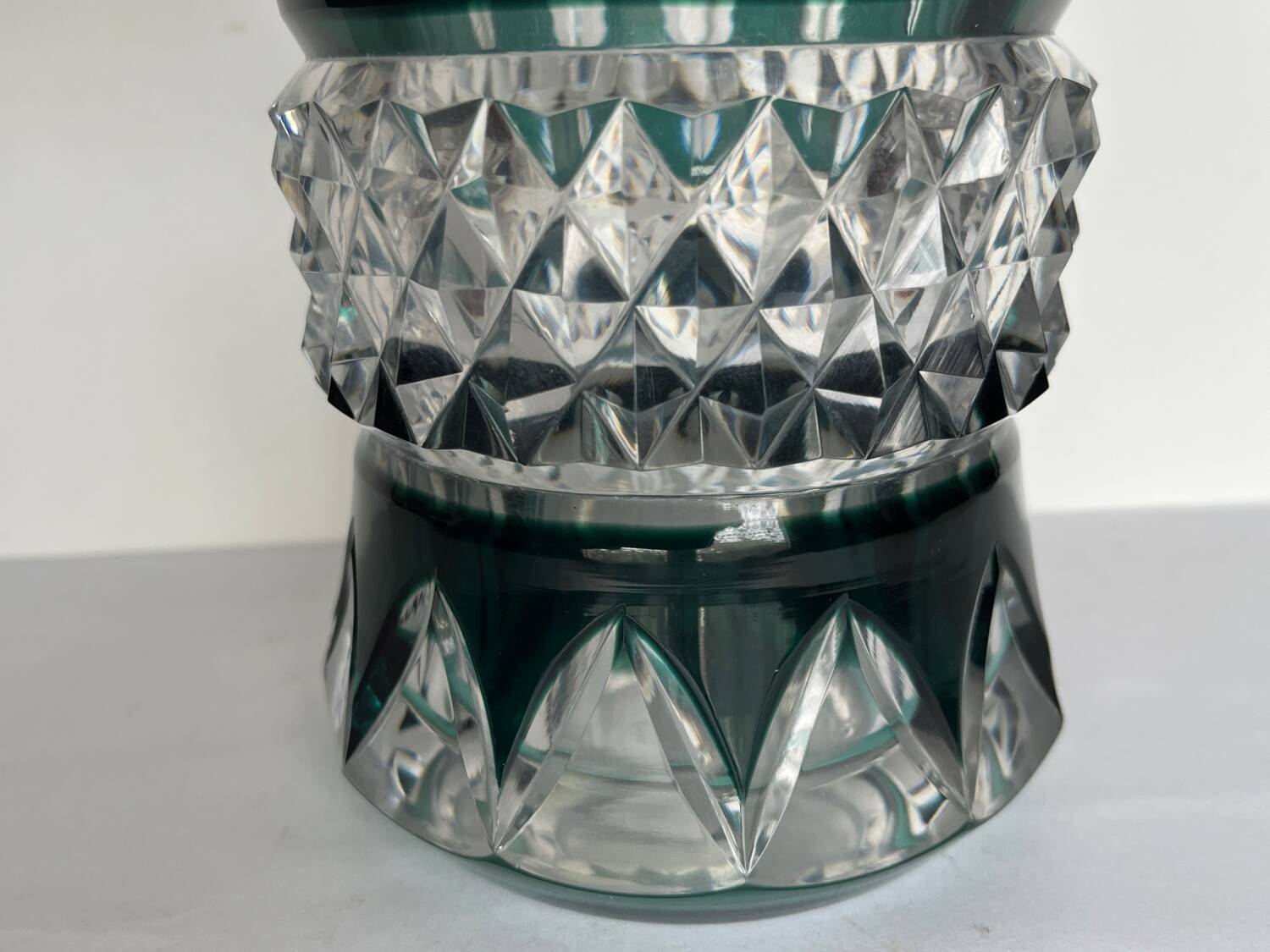 Val saint Lambert cut crystal vase