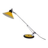Lampe articulée en métal jaune Aluminor, années 70