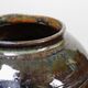 Small vintage/antique vase, very fine stoneware, flamed glaze, signature art ceramic