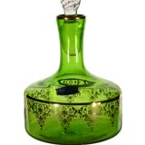 Green Italian carafe Artistiche crystal.