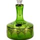 Italian green carafe Artistiche crystal.