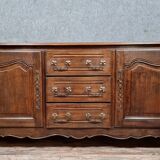 Louis XV style sideboard in solid oak circa 1900