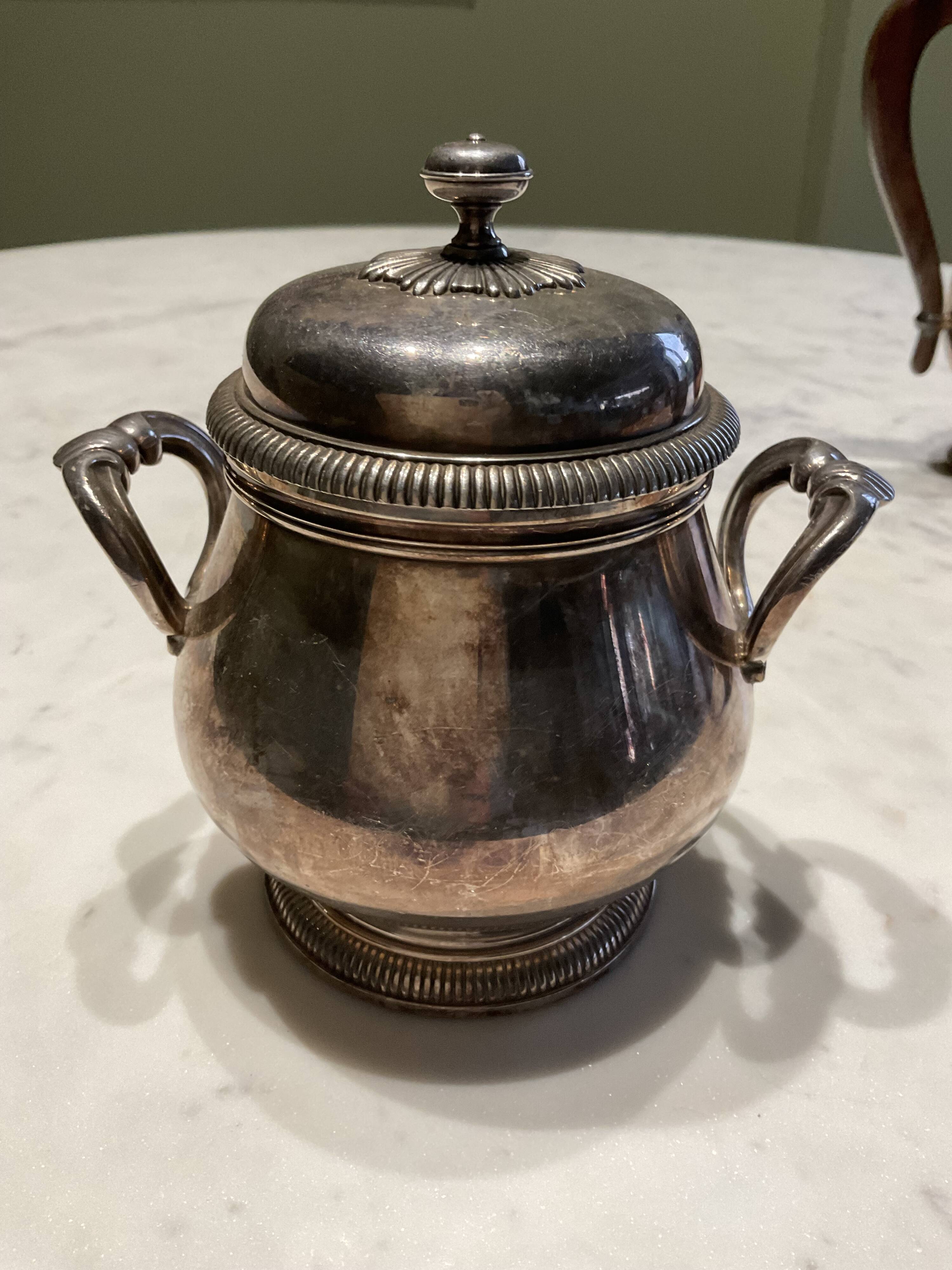 Three-piece coffee service. Christofle/Gallia. Art Deco