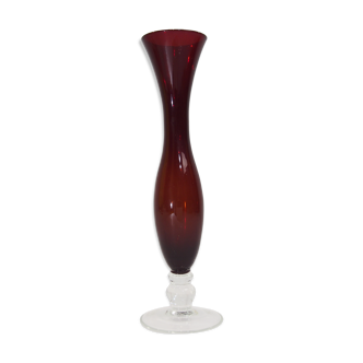 Glass crystal vase