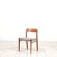 3 Niels Møller „Model 75“ teak dining chairs reupholstered