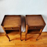 Pair of Louis VX style bedside tables
