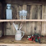 Solid wood sideboard, renovated