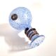 Coloured vase in blue and white glass paste – Murano bottle Italy
