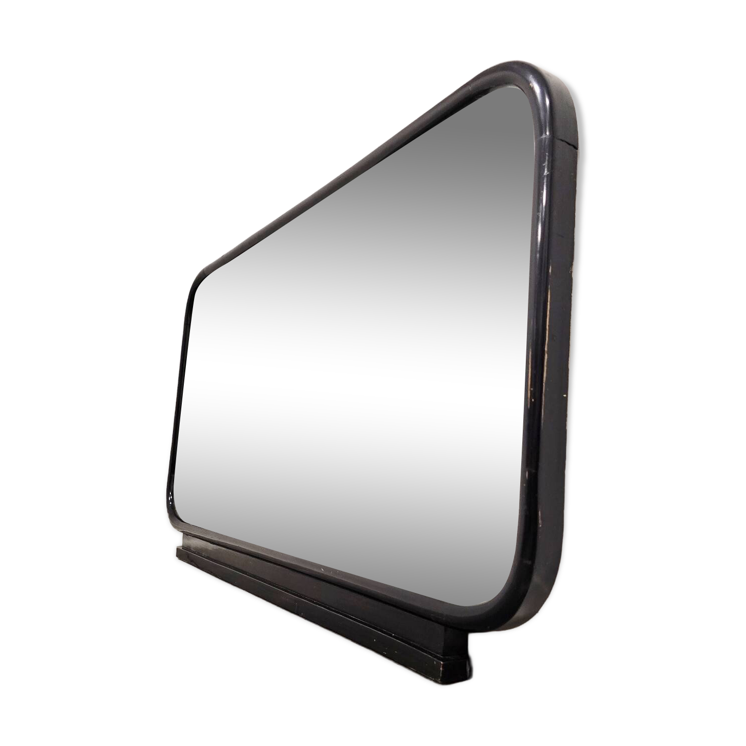 1920s Art Deco Black Mirror - Large Architectural Frame