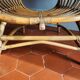 Large rattan armchair from the 70s