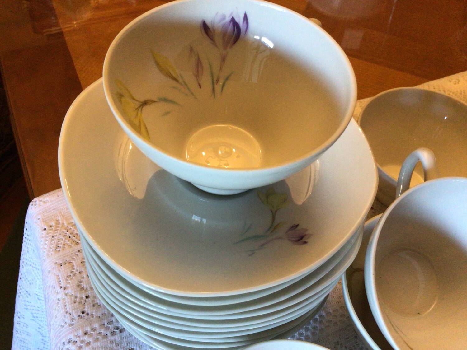 Coffee service 1960 S.F.P French porcelain company