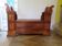 Antique trunk bench - Louis Philippe style - trunk seat - solid wood