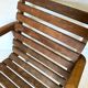 Paire de fauteuils à lattes en chene 1950