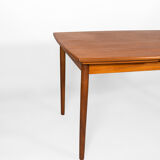 Mid Century Scandinavian Extendable Dining Table made of teak, Denmark, circa 1970