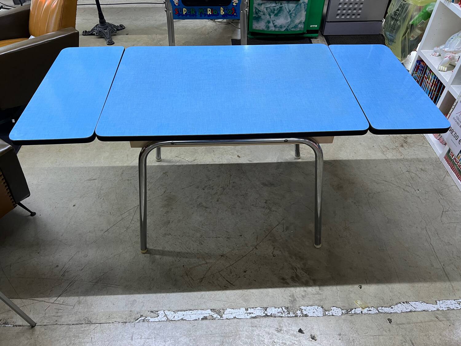Vintage blue Formica table