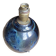 Large Vintage Lamp Base in Glazed Terracotta