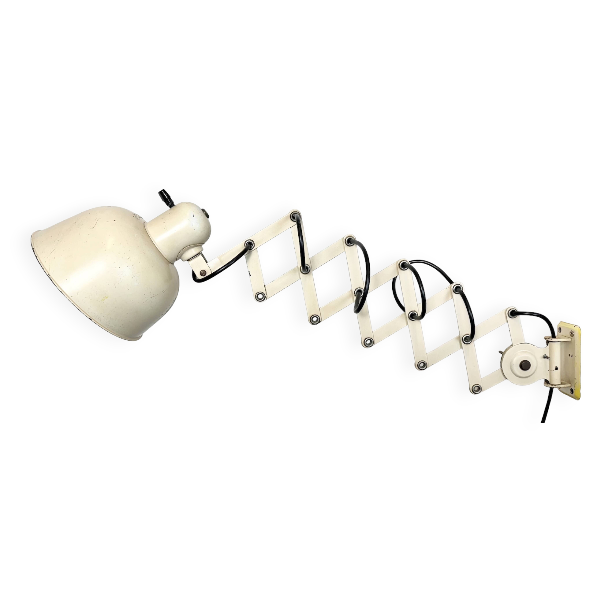 Applique Murale Industrielle Mid-Century Beige de Wila Leuchten, 1960s