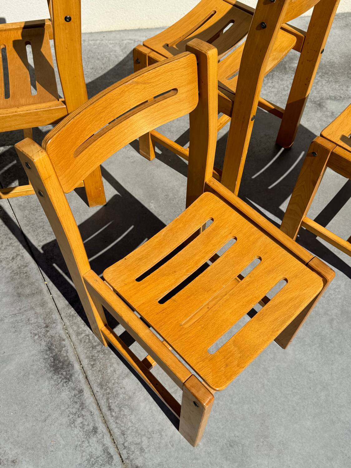 4 designer chairs attributed to André Sornay from the 60s