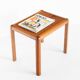 Small vintage teak side table. France, 1960s