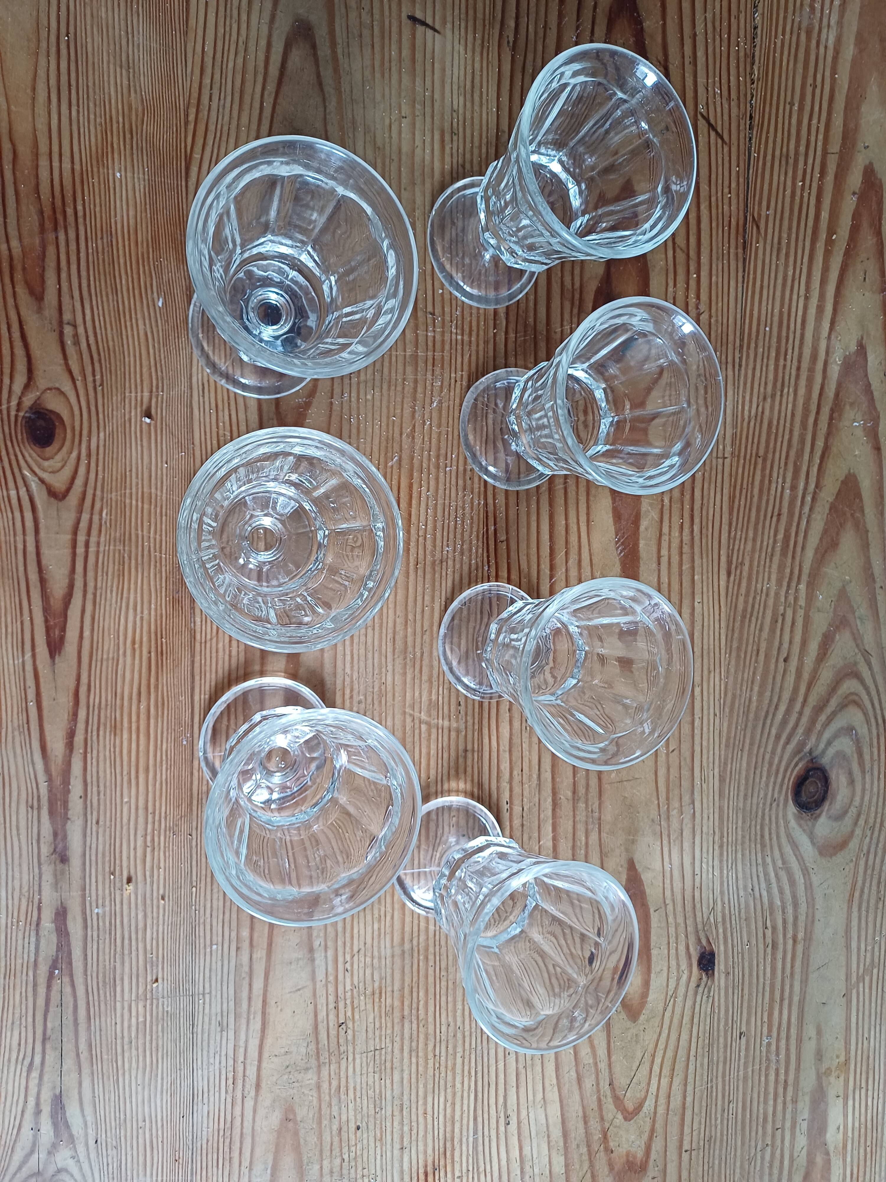 7 old glasses