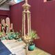 Large vintage macrame plant holder