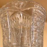 Vintage vase cut into facets of the 30s