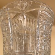 Vintage vase cut into facets of the 30s