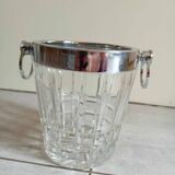Champagne bucket in crystal 70s