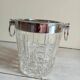 Champagne bucket in crystal 70s
