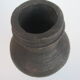 Black African pottery with stylized giraffe pattern
