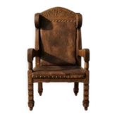 Chaise de trône massive de la fin du 19e siècle