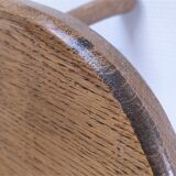 Pair of tripod stools feet solid wood solid wood vintage design