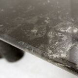 Mid-century modern Black marble square coffee table - 1970s