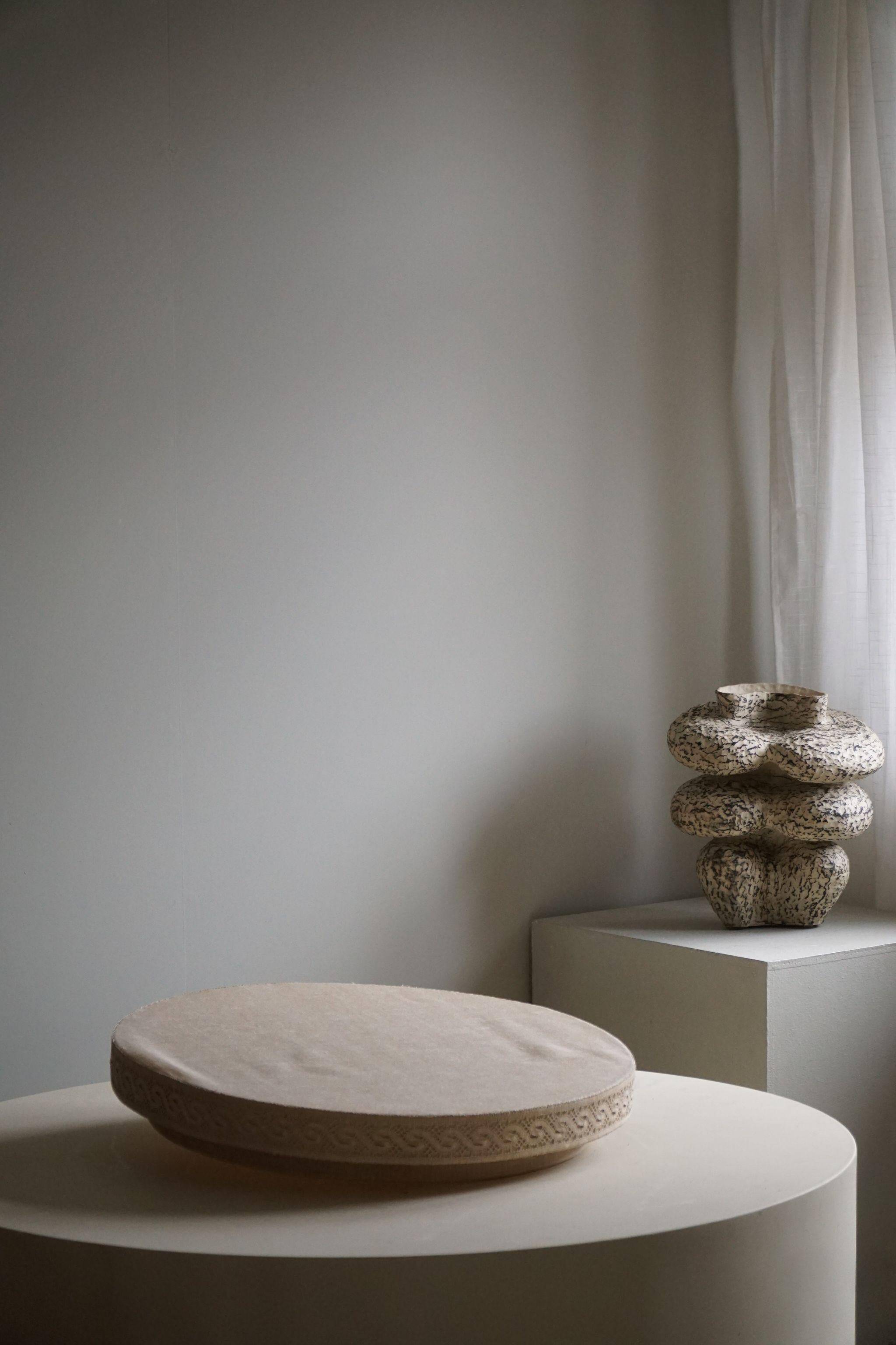 Mid-century Scandinavian Swedish, Ceiling light / Wall sconce in linen, 1950s
