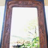 Papier Mache French Art Nouveau Framed Mirror circa 1900