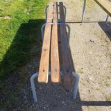 Industrial or Community Table with Benches