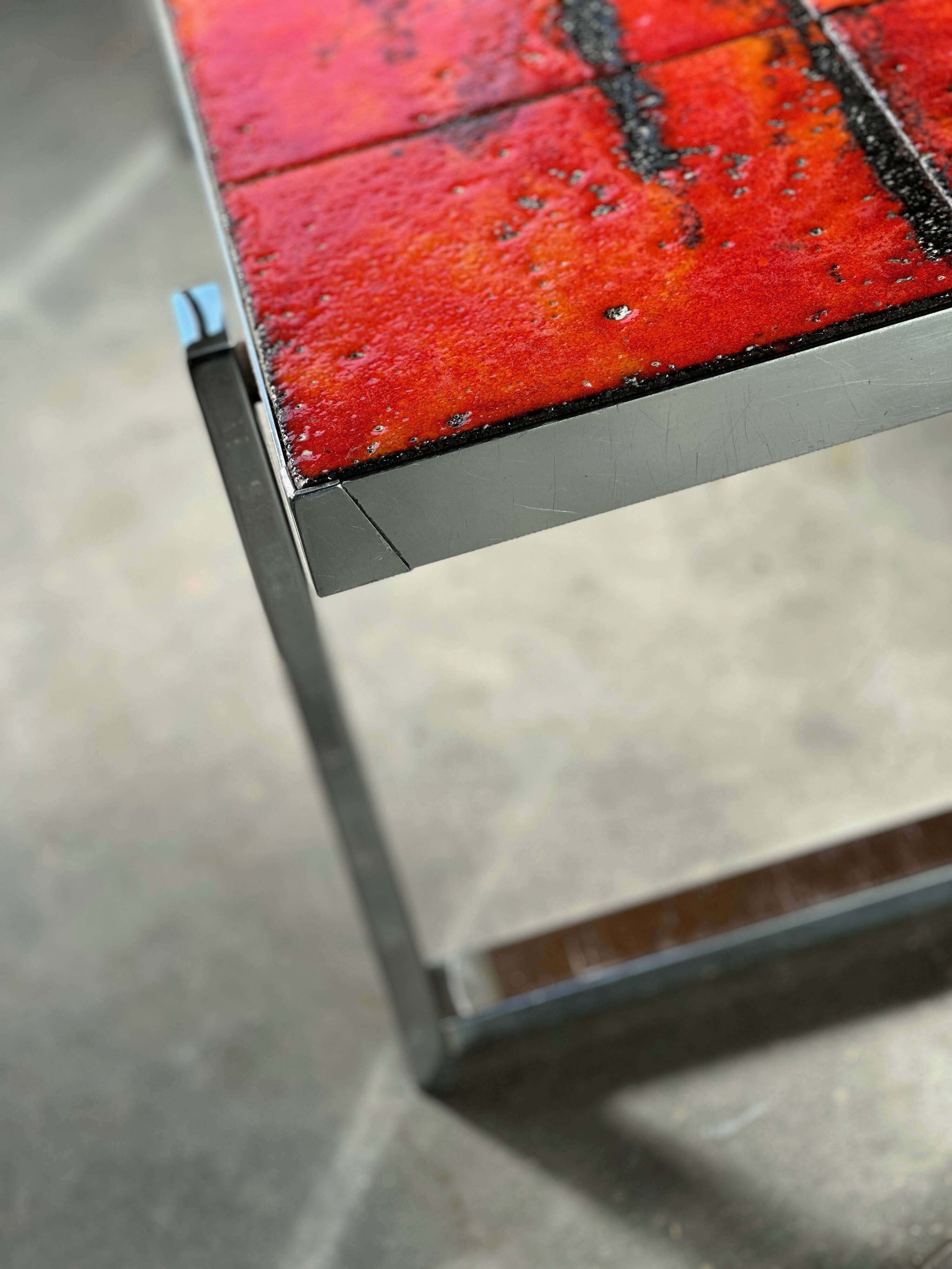 De Nisco 1970s Fat lava coffee table