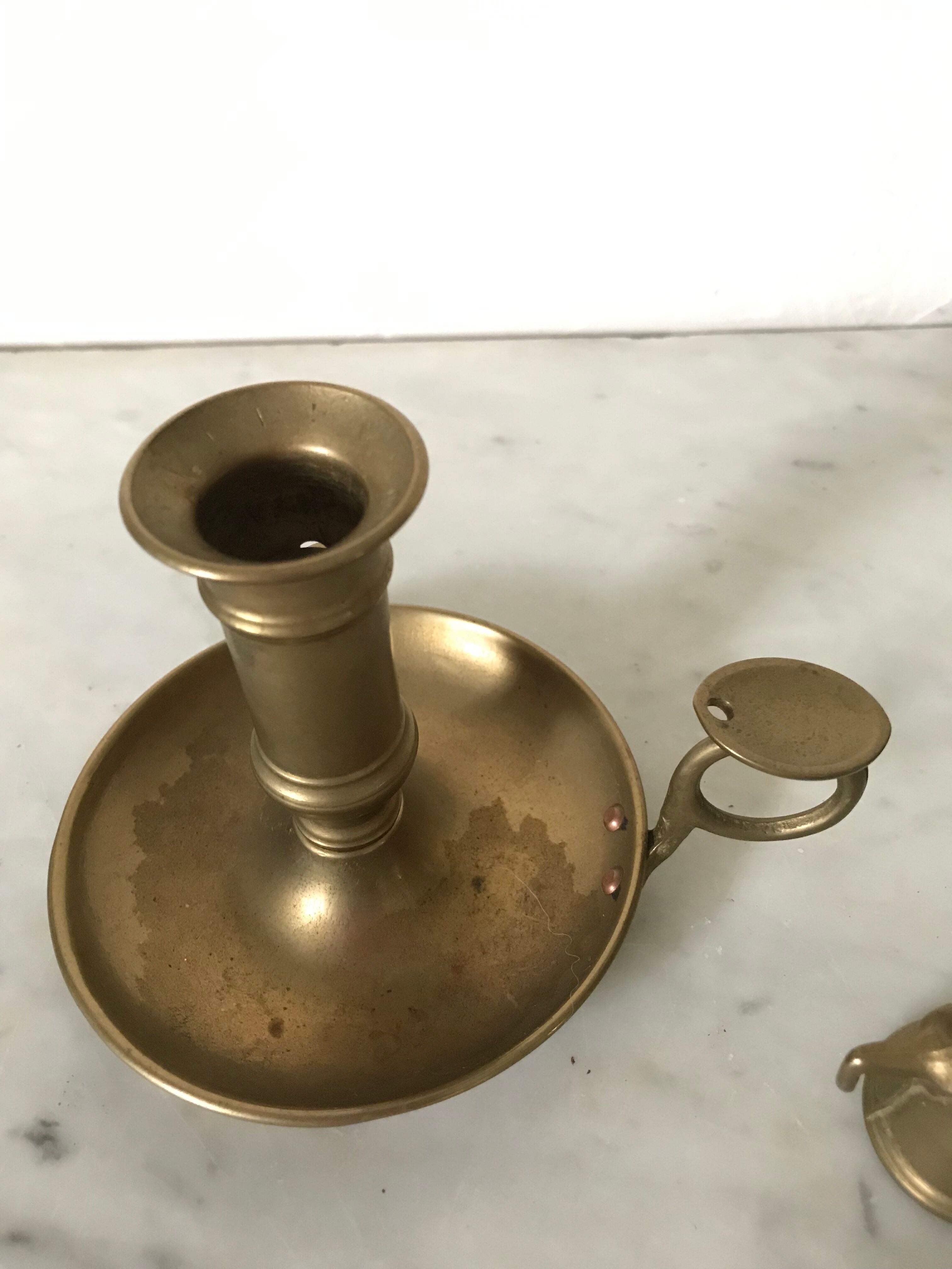 Brass bougeoir