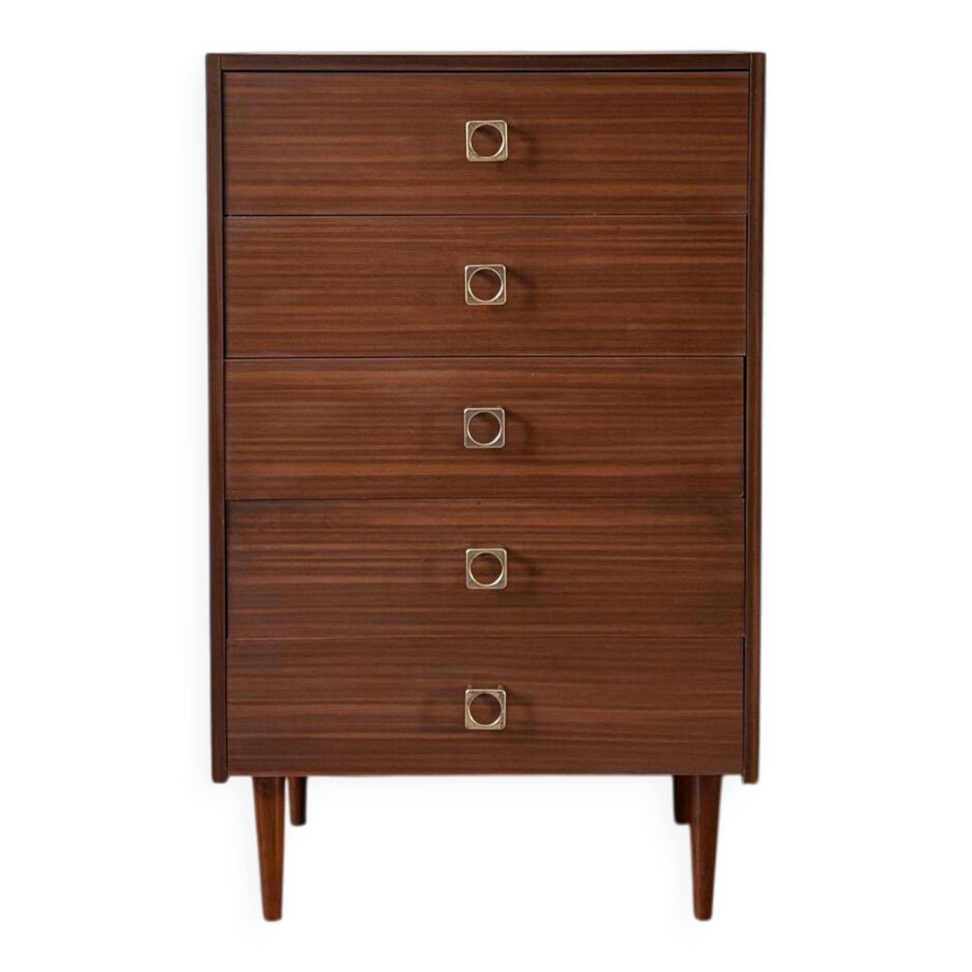 Vintage chest of drawers from the 1960s.