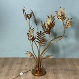 Hans Kogl Jansen style flower floor lamp, vintage 70s