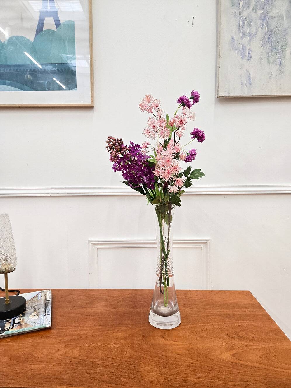 Vase ancien en verre vintage