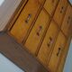 Dutch Industrial Beech Apothecary Cabinet, Mid-20th Century