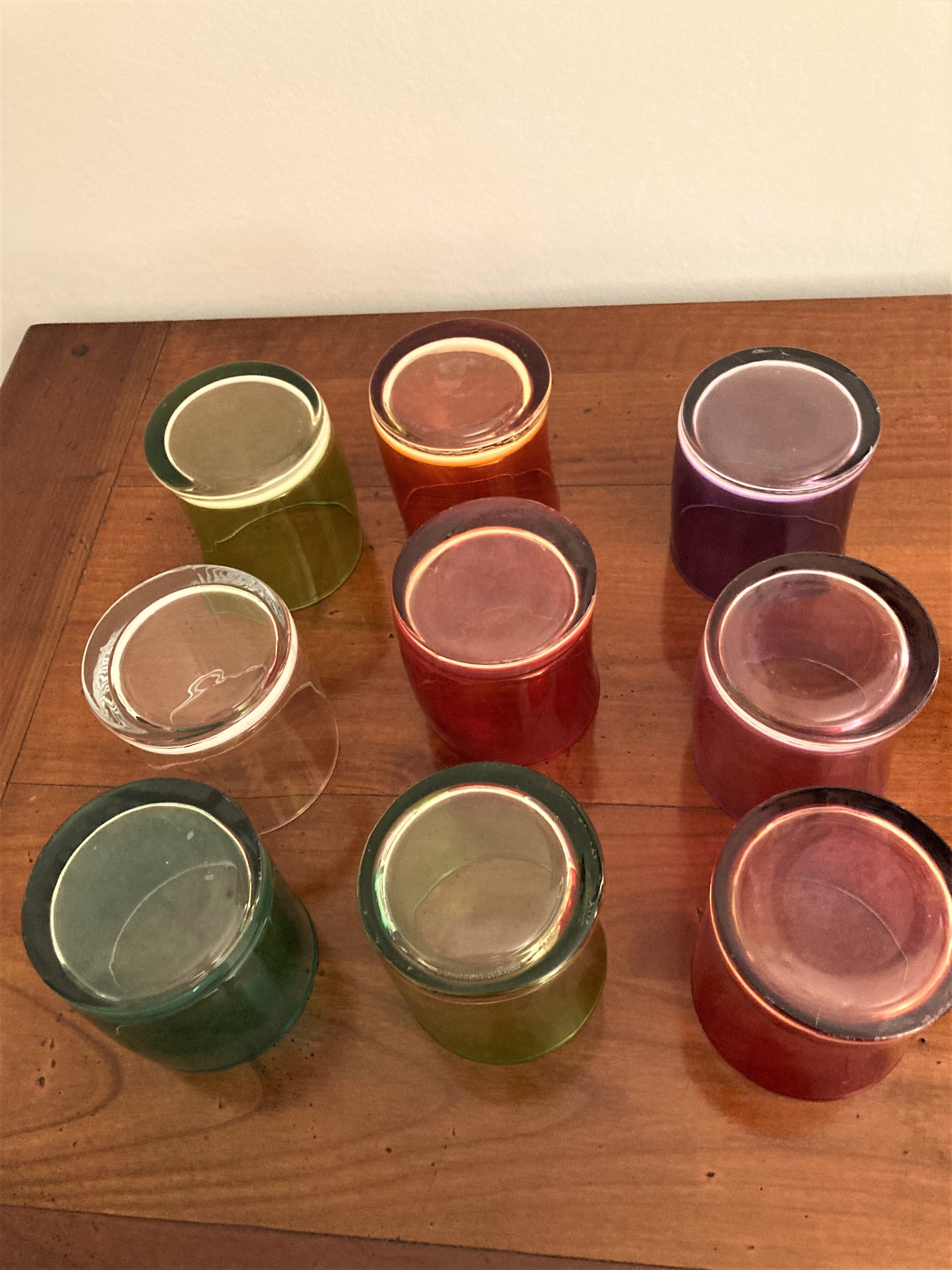 Verres colorés