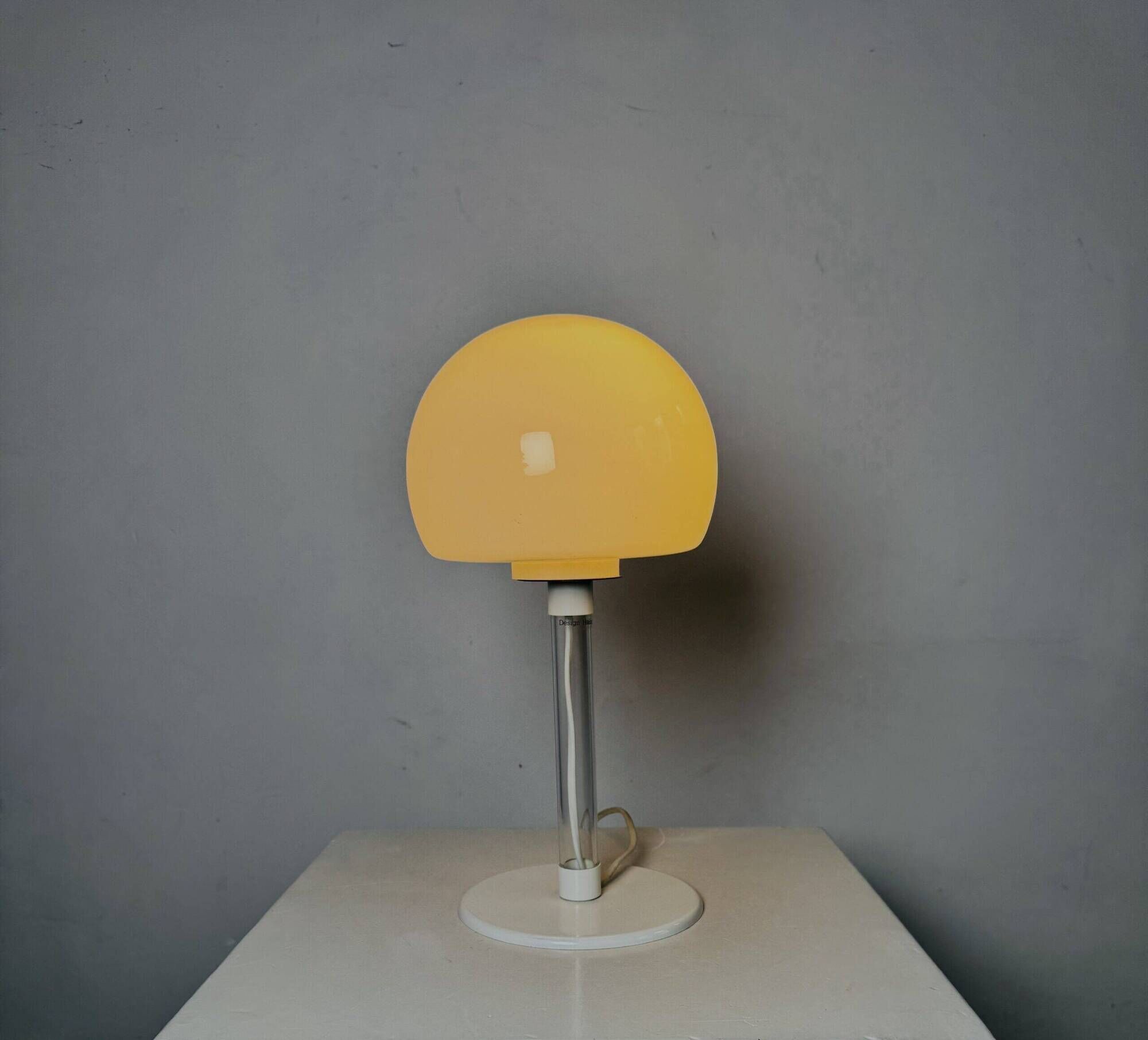 Opal Glass Sphere Table Lamp By Harco Loor For Harco Loor Design, The Netherlands 1980S