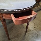 Bouillotte table in marquetry
