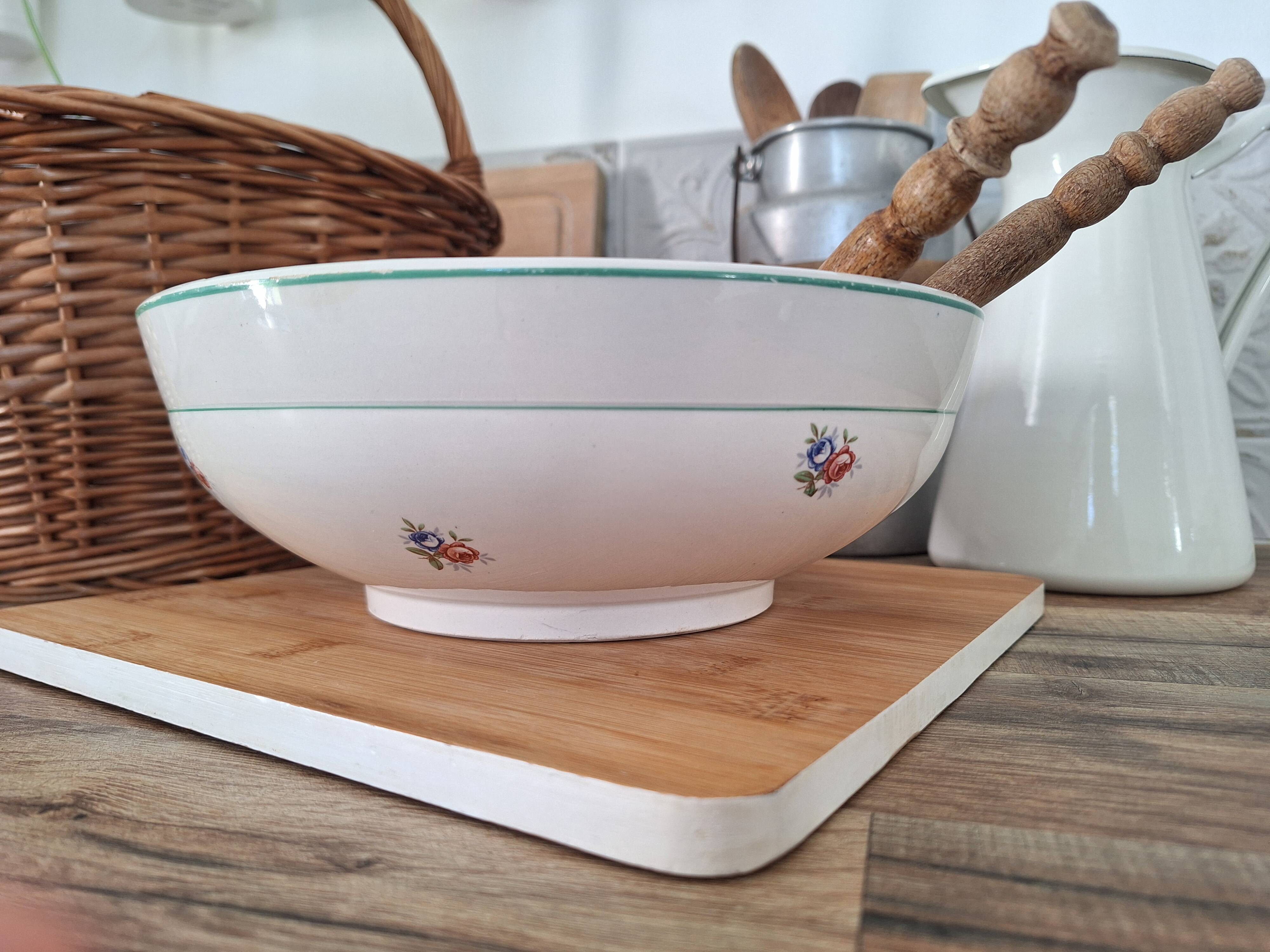 Sarreguemines and Digoin salad bowl