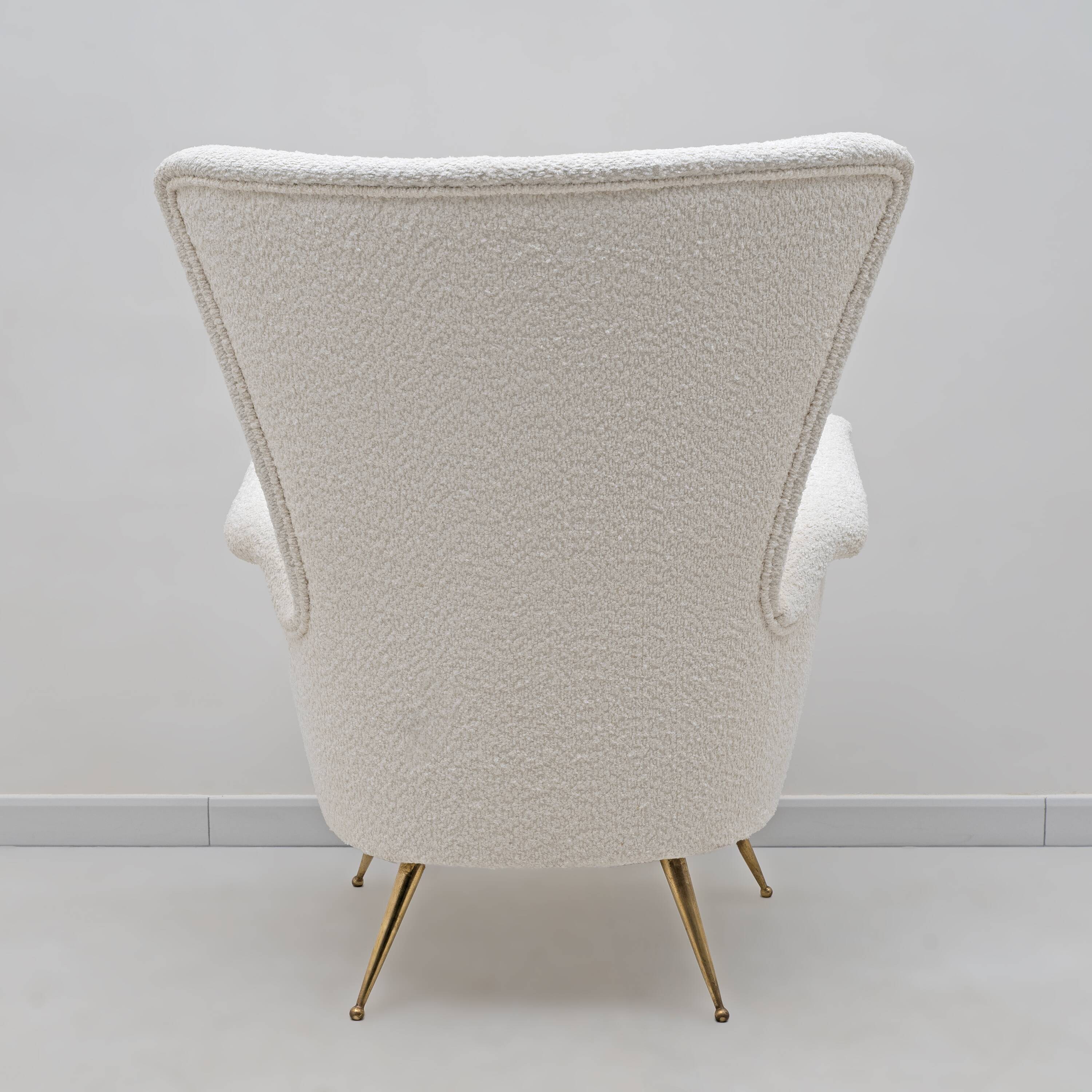 Art Dèco Italian Lounge Armchair from Hotel Bristol Merano, 50s