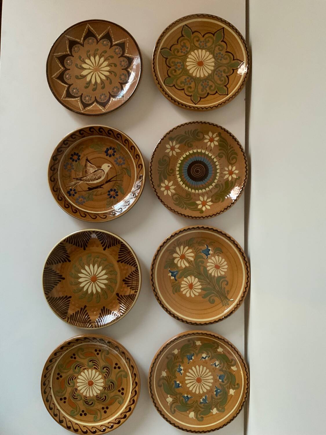 Vintage artisanal plates